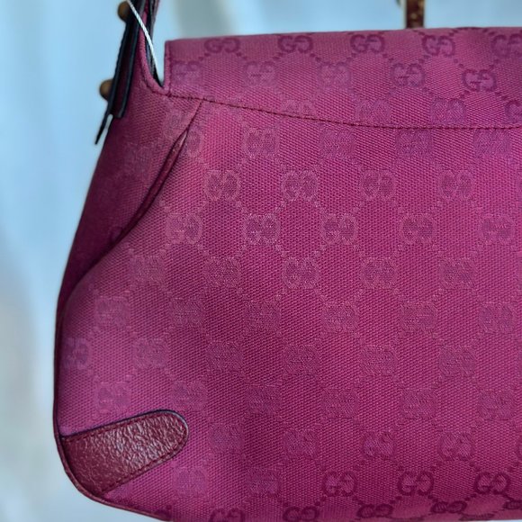 Gucci Canvas Horsebit Shoulder Bag - Picture 7 of 12